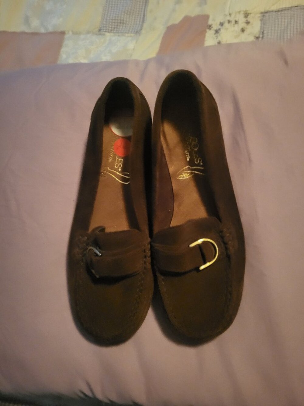 Aerosoles Brown Suede Loafers / Slip-On Shoes - Size 6.5 NWT